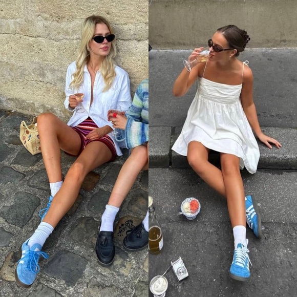 Adidas Spezial Shoes Light Blue Suede - Picture 12 of 16